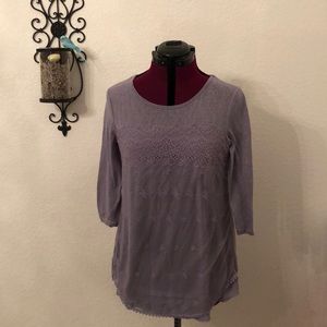 Maurice’s lavender shirt